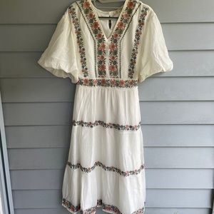 Tea n Rose Dress Size Medium Piper and Scoot Midi